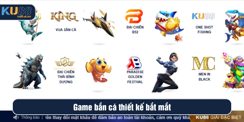 Cược game bắn cá từ nhiều nhà cung cấp có tiếng trên thế giới