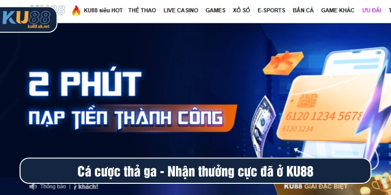 KU88 là sân chơi cá cược được nhiều bet thủ ưa chuộng