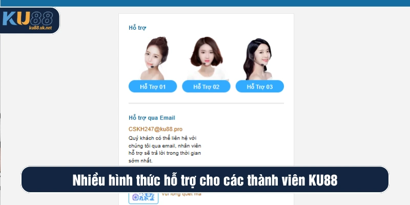 Liên hệ CSKH dễ dàng, nhanh chóng cùng KU88