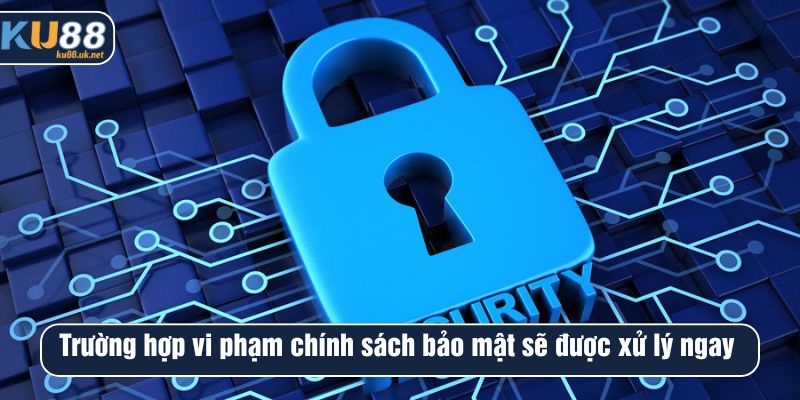 Trường hợp vi phạm chính sách bảo mật sẽ được xử lý ngay
